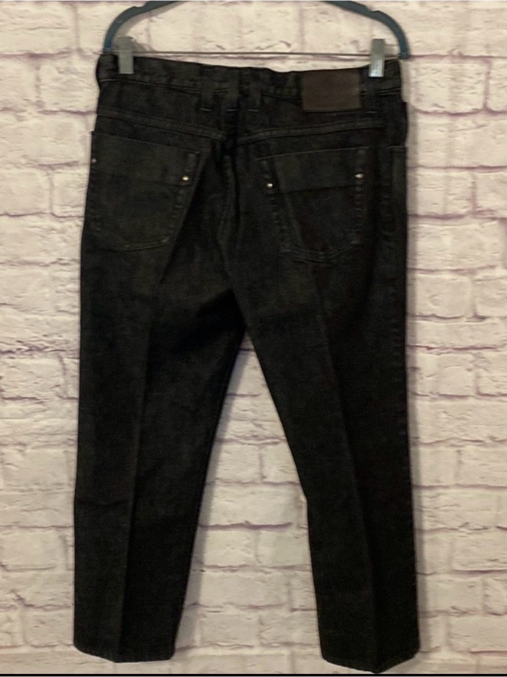 Gucci Black Cropped Straight-Leg Mid-rise Jeans IT44 Size 8 100% Cotton Like New